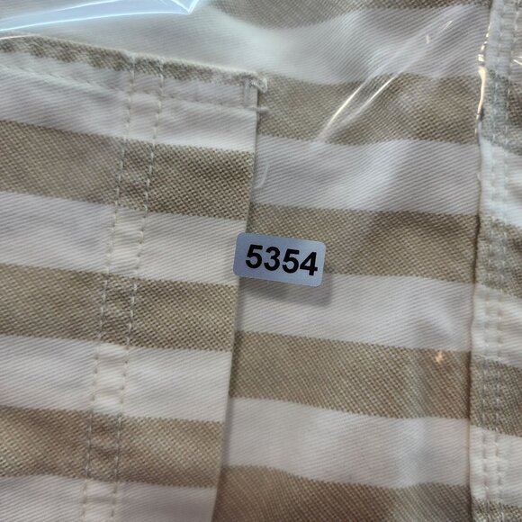 Women's Old Navy Beige & White Striped Button-Front Skirt Size 2 - Picture 9 of 9